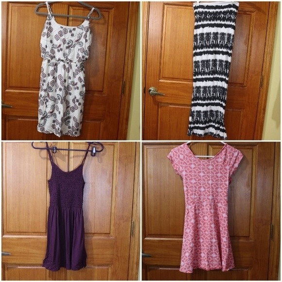 Small Dress Lot of 4 Old Navy Aeropostal Rue 21 Mini Maxi Print dresses - Picture 2 of 10